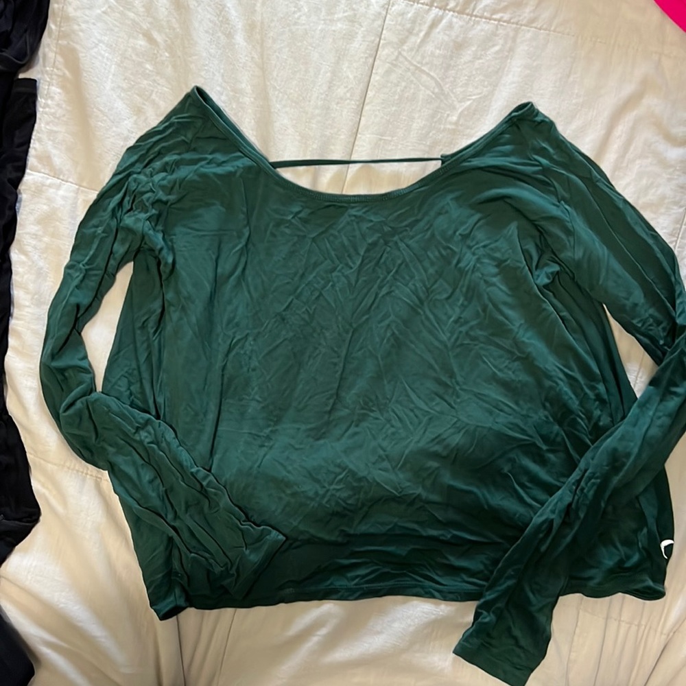 Zyia Hunter green namaste long sleeve size med !
